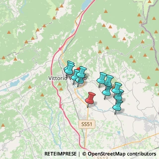 Mappa Via Dalmazia, 31029 Vittorio Veneto TV, Italia (2.59167)