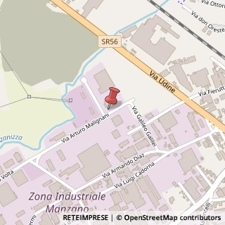 Mappa Via Arturo Malignani, 1, 33044 Manzano, Udine (Friuli-Venezia Giulia)
