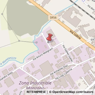 Mappa Via einaudi 1, 33044 Manzano, Udine (Friuli-Venezia Giulia)