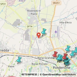 Mappa Via Castelfranco Veneto, 33170 Pordenone PN, Italia (3.57533)