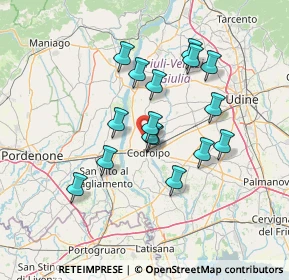 Mappa Via Malosarie, 33033 Codroipo UD, Italia (11.80125)