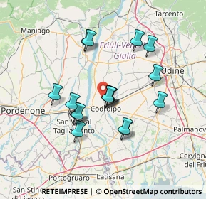 Mappa Via Malosarie, 33033 Codroipo UD, Italia (11.75278)