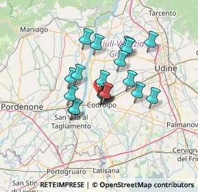 Mappa Via Malosarie, 33033 Codroipo UD, Italia (9.70158)