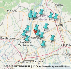 Mappa Via Malosarie, 33033 Codroipo UD, Italia (11.56375)