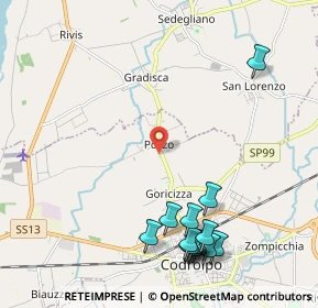 Mappa Via Malosarie, 33033 Codroipo UD, Italia (2.59143)