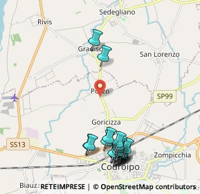 Mappa Via Malosarie, 33033 Codroipo UD, Italia (2.4035)
