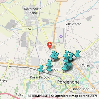 Mappa Via Della Tesa, 33170 Pordenone PN, Italia (1.9265)