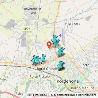 Mappa Via Della Tesa, 33170 Pordenone PN, Italia (1.54231)