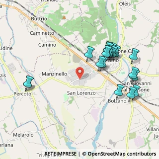 Mappa Via Leonardo, 33044 Manzano UD, Italia (2.1145)