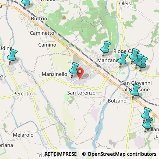 Mappa Via Leonardo, 33044 Manzano UD, Italia (3.08273)