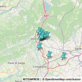 Mappa Via dei Tonet, 31029 Vittorio Veneto TV, Italia (3.03545)