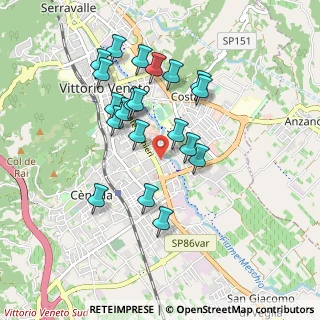 Mappa Via dei Tonet, 31029 Vittorio Veneto TV, Italia (0.837)