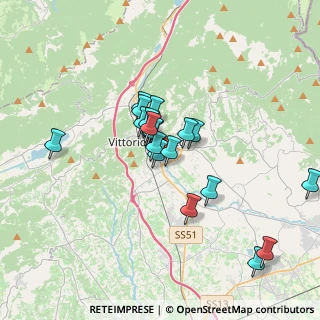 Mappa Via dei Tonet, 31029 Vittorio Veneto TV, Italia (2.7505)