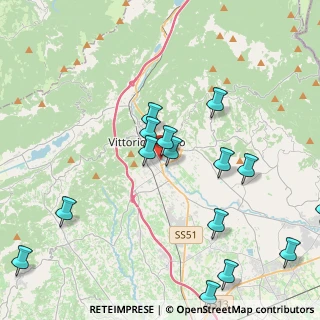 Mappa Via dei Tonet, 31029 Vittorio Veneto TV, Italia (4.73733)