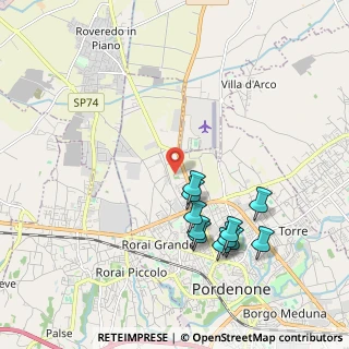 Mappa Viale D'Aviano, 33170 Pordenone PN, Italia (1.96455)