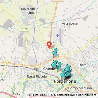 Mappa Viale D'Aviano, 33170 Pordenone PN, Italia (2.51583)