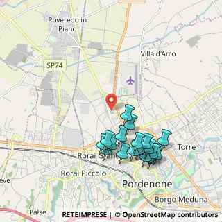 Mappa Viale D'Aviano, 33170 Pordenone PN, Italia (1.98111)