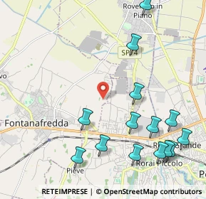 Mappa Via Pietro Zorutti, 33074 Porcia PN, Italia (2.53857)