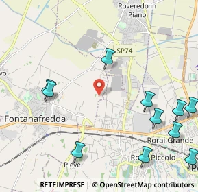 Mappa 33074 Porcia PN, Italia (2.73364)