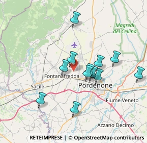Mappa Via Pietro Zorutti, 33074 Porcia PN, Italia (6.27417)