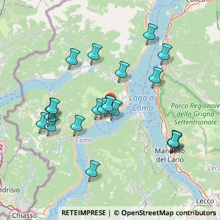Mappa Via Giulia Brentano, 22016 Tremezzina CO, Italia (8.103)