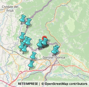 Mappa Localita' Sovenza, 34070 San Floriano del Collio GO, Italia (5.78588)