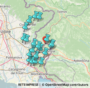 Mappa Localita' Sovenza, 34070 San Floriano del Collio GO, Italia (12.4825)