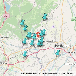 Mappa Via Bodegan, 33074 Fontanafredda PN, Italia (5.87188)