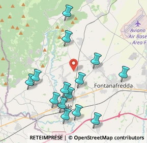 Mappa Via Bodegan, 33074 Fontanafredda PN, Italia (4.21429)