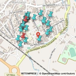 Mappa Via della Roggia, 33044 Manzano UD, Italia (0.24897)