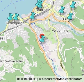 Mappa Via Giuseppe Verdi, 21010 Germignaga VA, Italia (1.41182)