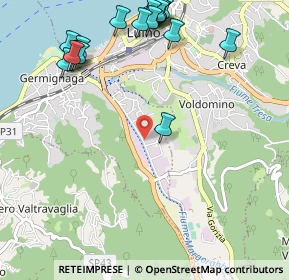 Mappa Via Giuseppe Verdi, 21010 Germignaga VA, Italia (1.3485)