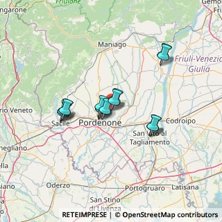 Mappa Via Vittorio Veneto, 33084 Cordenons PN, Italia (10.5625)