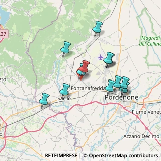 Mappa Via Antonio Canova, 33074 Fontanafredda PN, Italia (6.58357)