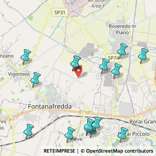 Mappa Via Antonini, 33074 Fontanafredda PN, Italia (2.70733)