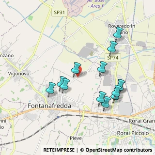 Mappa Via Antonini, 33074 Fontanafredda PN, Italia (1.89769)