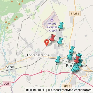 Mappa Via Antonini, 33074 Fontanafredda PN, Italia (5.222)