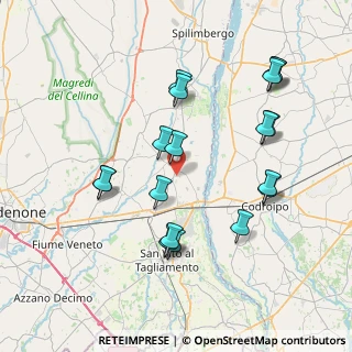 Mappa Via glera, 33098 Valvasone PN, Italia (7.82833)