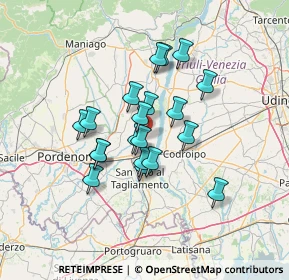 Mappa Via glera, 33098 Valvasone PN, Italia (10.4615)