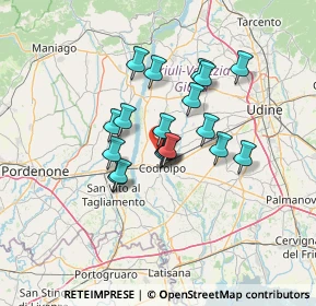 Mappa Via S. Daniele, 33033 Codroipo UD, Italia (9.69421)