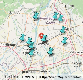 Mappa Via S. Daniele, 33033 Codroipo UD, Italia (11.82278)