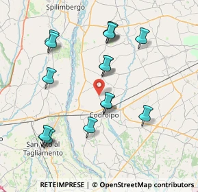 Mappa Via S. Daniele, 33033 Codroipo UD, Italia (7.83438)
