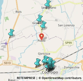 Mappa Via S. Daniele, 33033 Codroipo UD, Italia (2.573)
