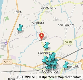 Mappa Via S. Daniele, 33033 Codroipo UD, Italia (2.54786)