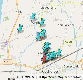 Mappa Via S. Daniele, 33033 Codroipo UD, Italia (1.6195)