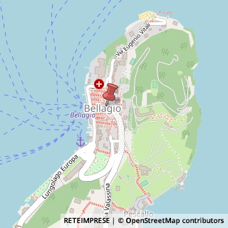 Mappa Salita Mella, 26, 22021 Bellagio, Como (Lombardia)