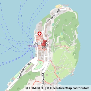 Mappa Salita Serbelloni, 31, 22021 Bellagio, Como (Lombardia)