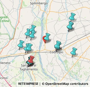 Mappa Localita' Pannellia, 33039 Sedegliano UD, Italia (7.53211)