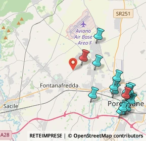 Mappa Via Prospero Antonini, 33074 Fontanafredda PN, Italia (5.28467)