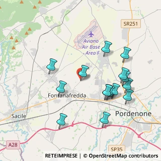 Mappa Via Prospero Antonini, 33074 Fontanafredda PN, Italia (3.924)